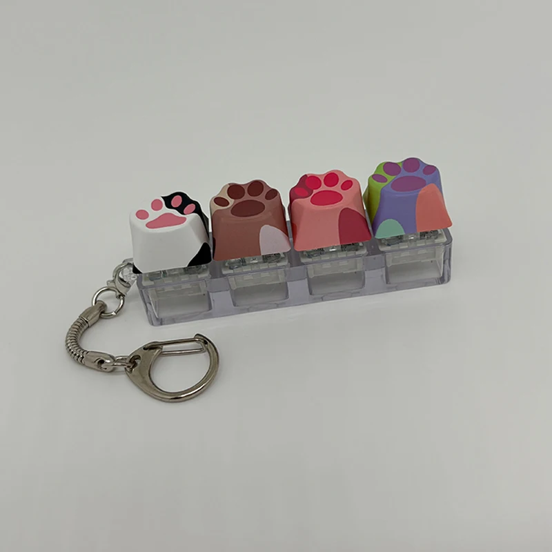 Cat Claw sleutelhanger sleutelhanger hanger mobiele telefoon rugzak hanger desktop accessoires vingertop kantoor decompressie pers gereedschap