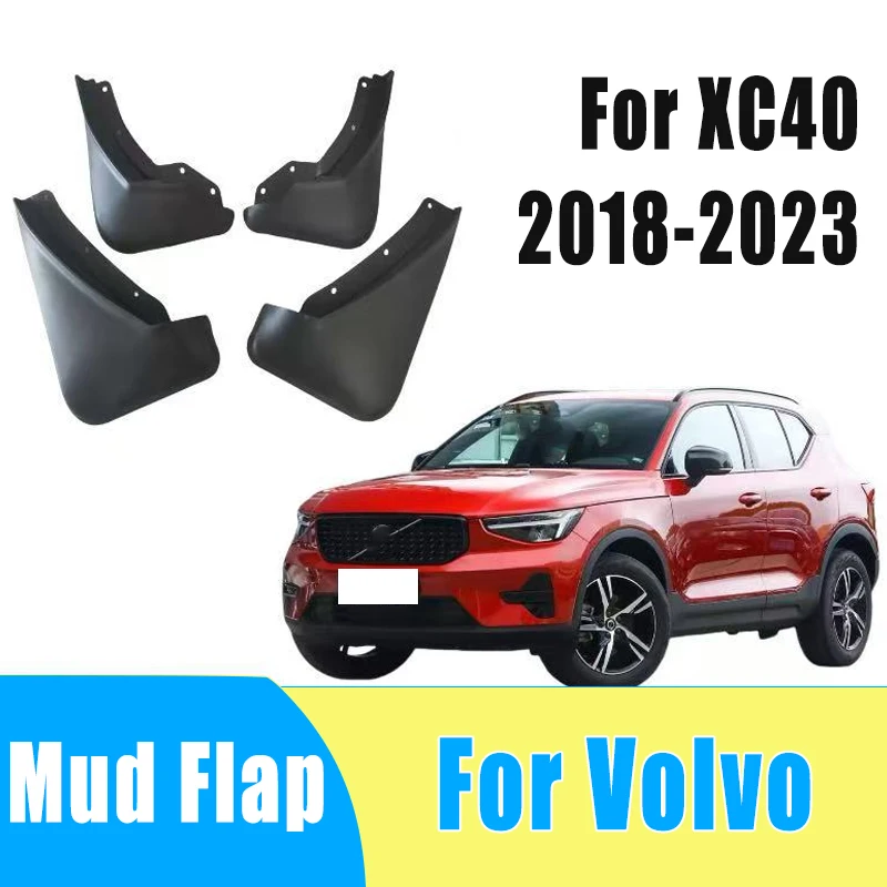 

4pcs Auto Tire Mudguard Waterproof Prevent Mud Splashing Car Mud Flap Fender Trim Accessories For Volvo XC40 2018-2023 2022 2021