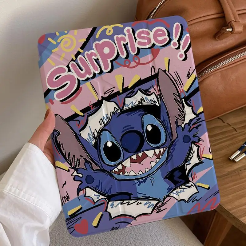 

Cartoon Cute Stitch For Huawei MatePad SE11 Air11.5 Case For Matepad Pro 12.2 Honor V8 Pro V9 X9 Acrylic Y Fold Tablet Cover