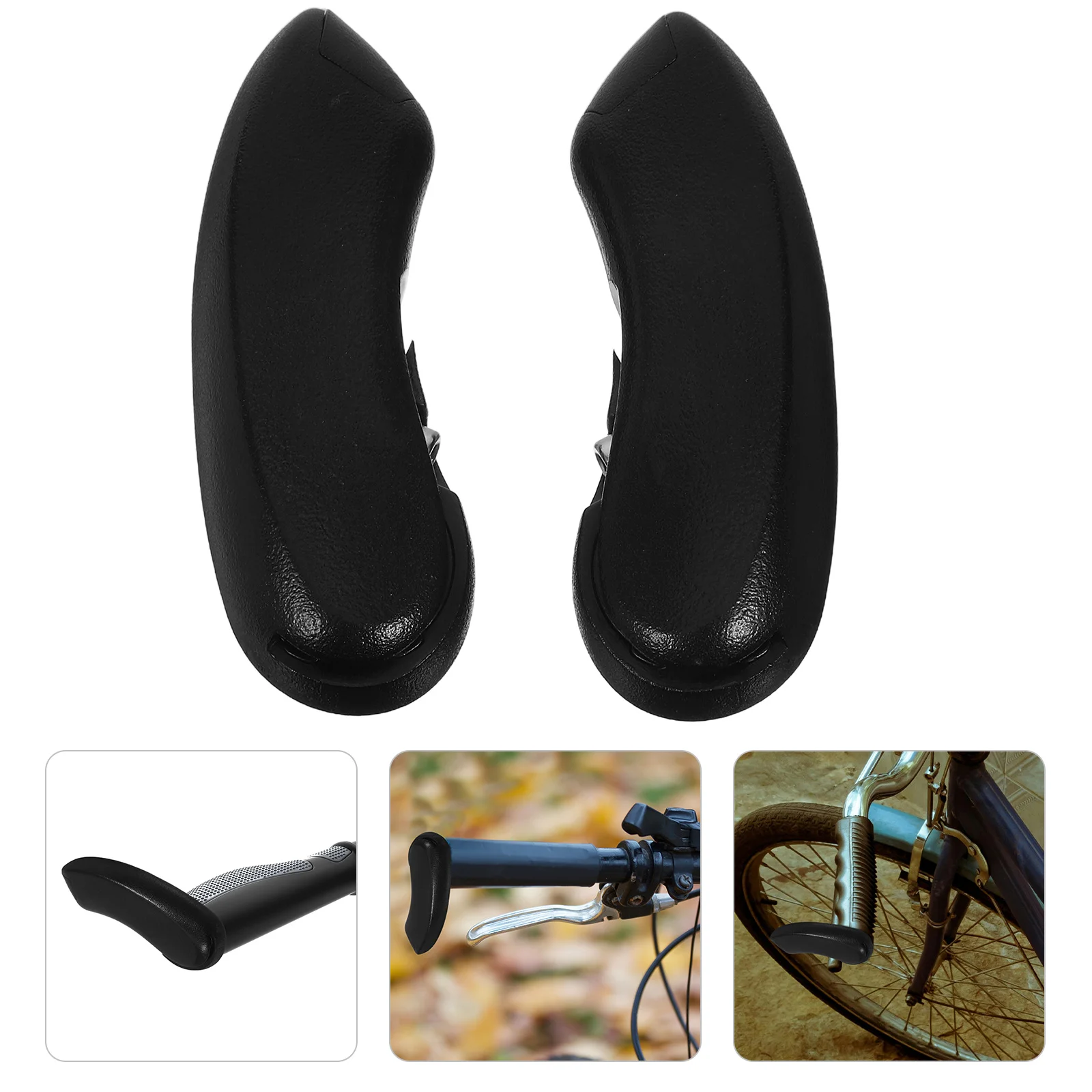 

1 Pair Mountain Bike Ends Aluminum Alloy Handlebar Extensions Non-Slip Ergonomic Grips – Universal Bike Handlebar Extender For