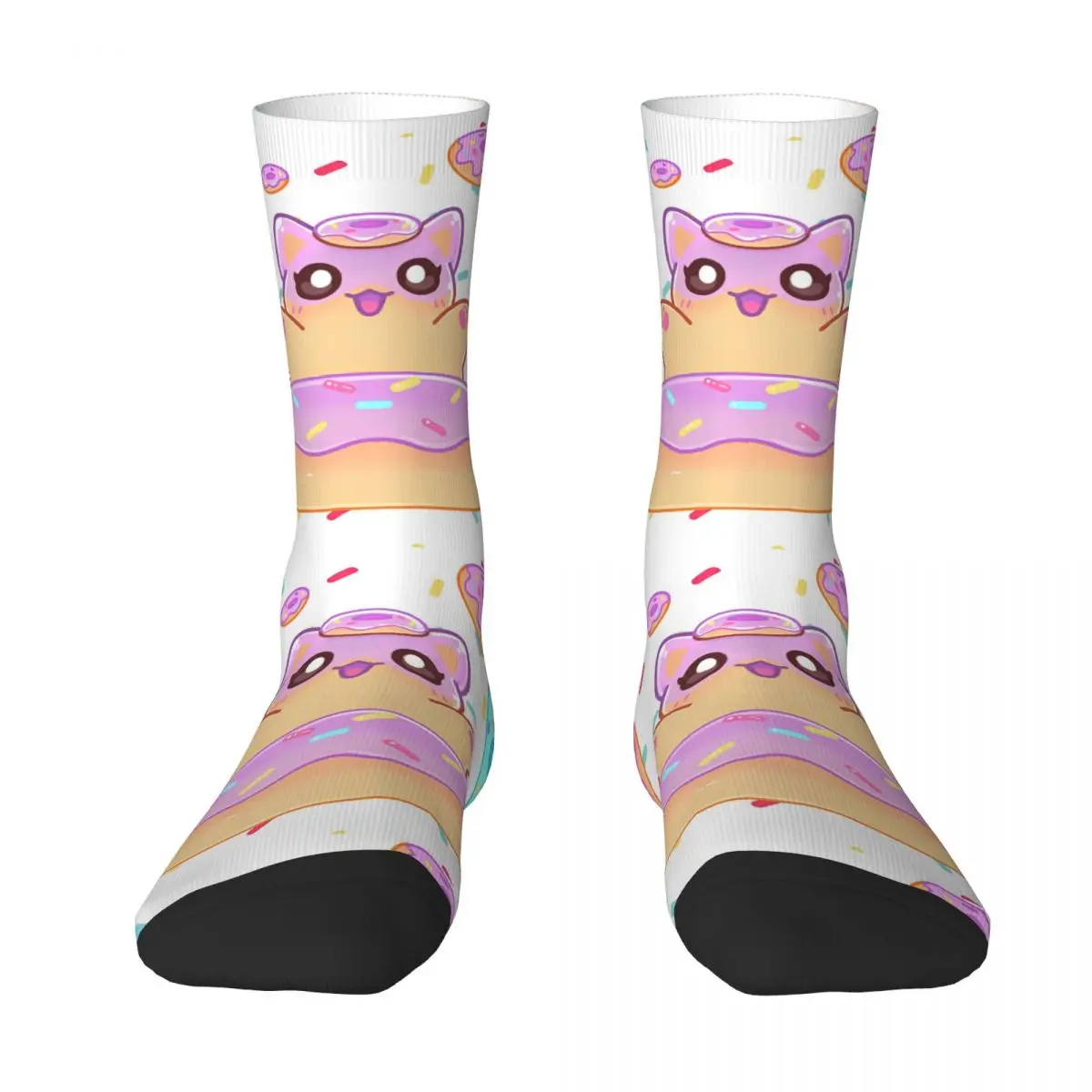 Aphmau Meow Plushies Anime Cats Stockings Adults Men Socks Breathable Novelty Socks Autumn Outdoor Sports Non Skid Pattern Socks