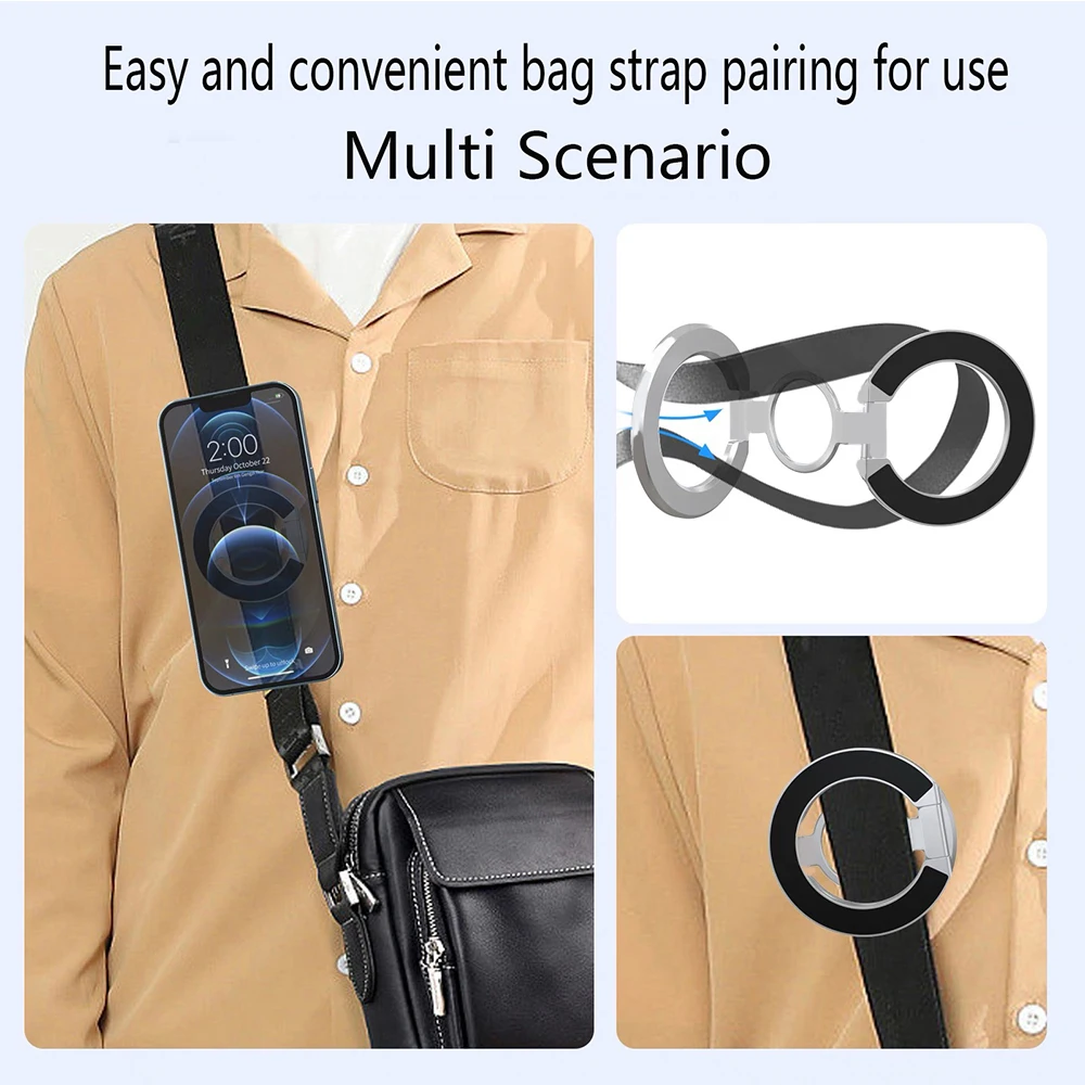 حامل للكمبيوتر اللوحي المغناطيسي 3 أقسام مزدوجة الجوانب حلقة شفط مغناطيسية للهاتف المحمول Popsocket Magsafe Ipad حامل مزدوج