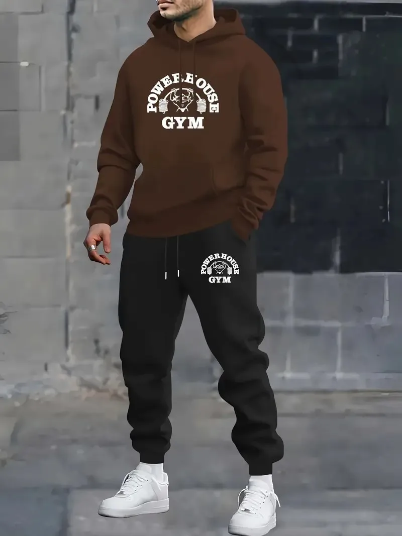 

The new men's set for Spring and Autumn 2025 features street fashion casual comfort and soft 3D letter pattern printing