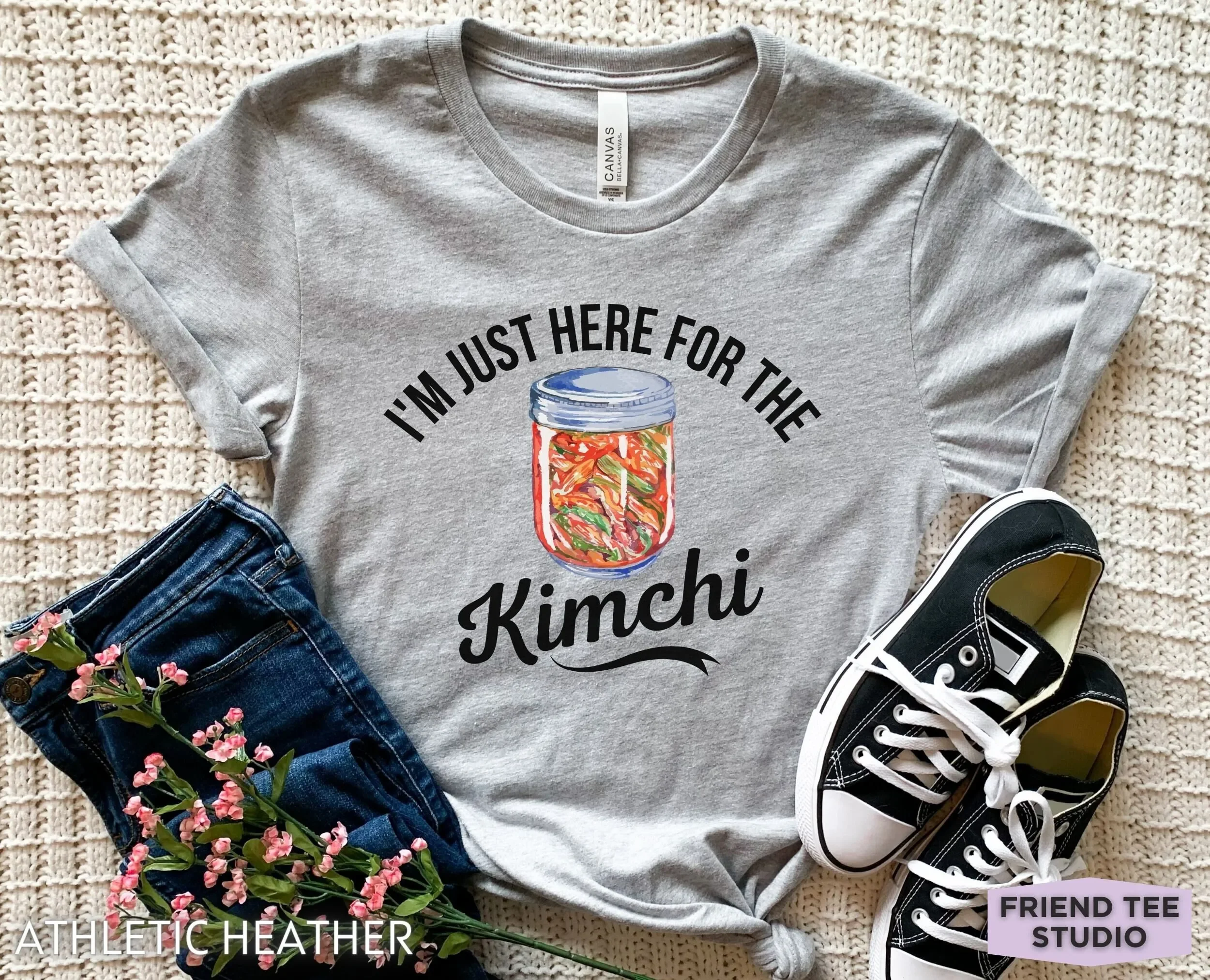 Camiseta Kimchi divertida para chicas, tema de comida coreana para mamá y chef