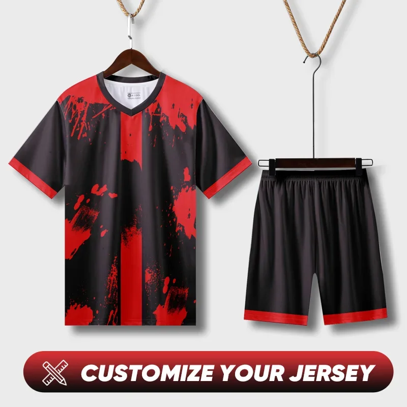 

Wholesale Custom Sublimation Soccer Jerseys Quick Dry Breathable Football Jerseys Club Team Sports Training Soccer Wear WO-X1284