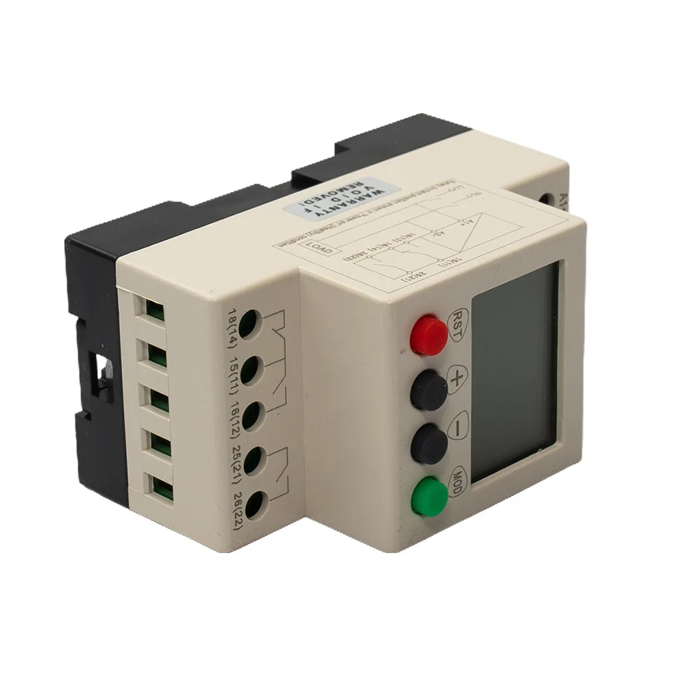 

Brand New High Quality Under-voltage Relay Over-voltage Protection 35mm Guide Rail 6A 250VAC AD48 AD220 LCD Overvoltage