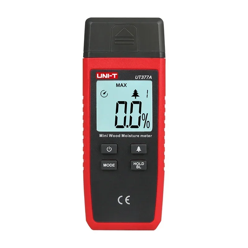 

UNI-T UT377A Digital Wood Moisture Meter Hygrometer Humidity Tester for Paper Plywood Wooden Materials LCD Backlight