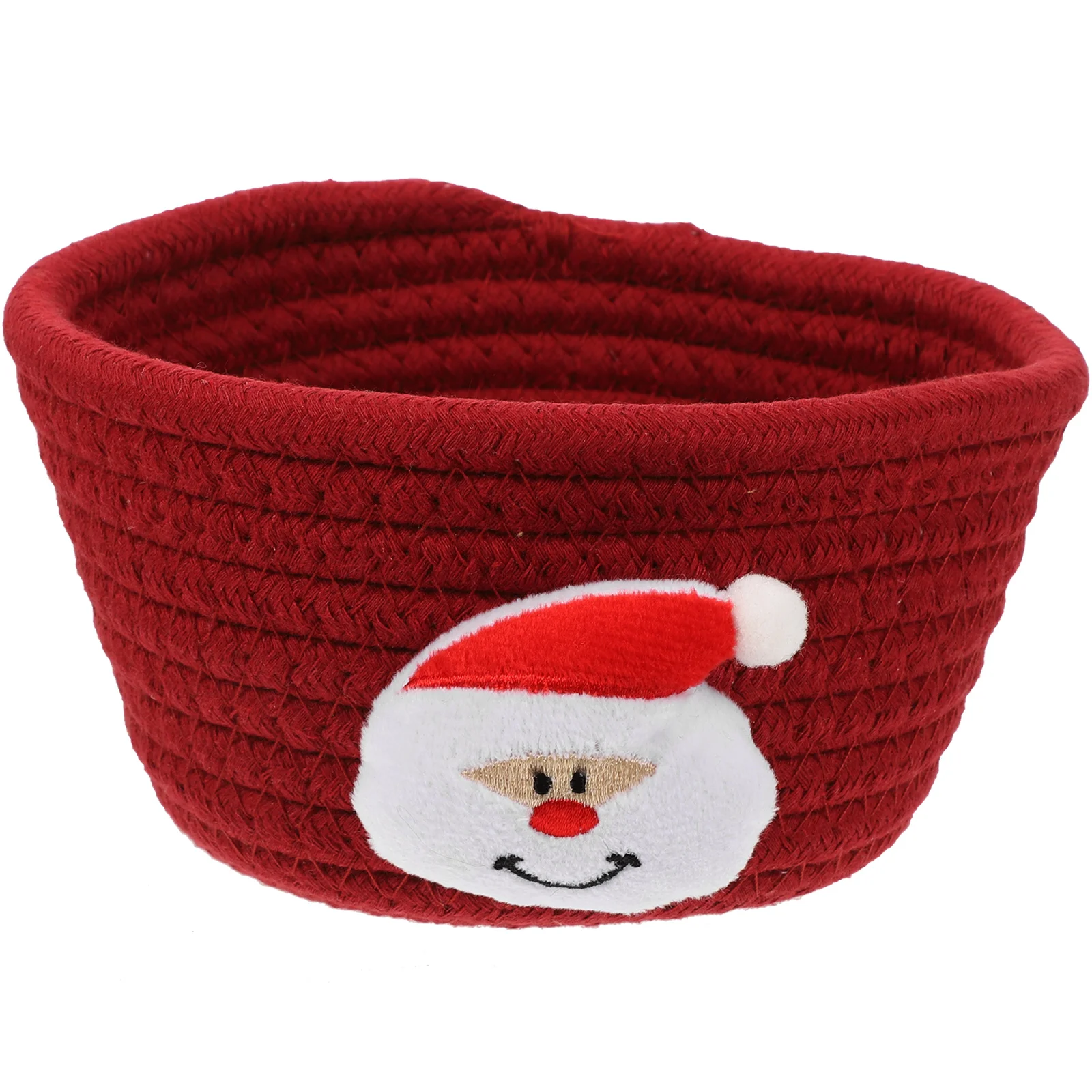 

Red Basket Storage Box Baskets Gift Empty Mini Easter Cotton Thread Christmas for Gifts