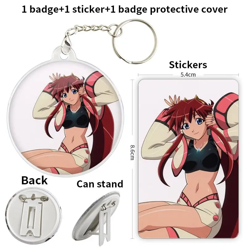 Vandread Dita Liebely Game أنيمي شخصية شارة بروش مرساة الأجهزة الطرفية PinCute الملابس Loverinsignias الشخصية