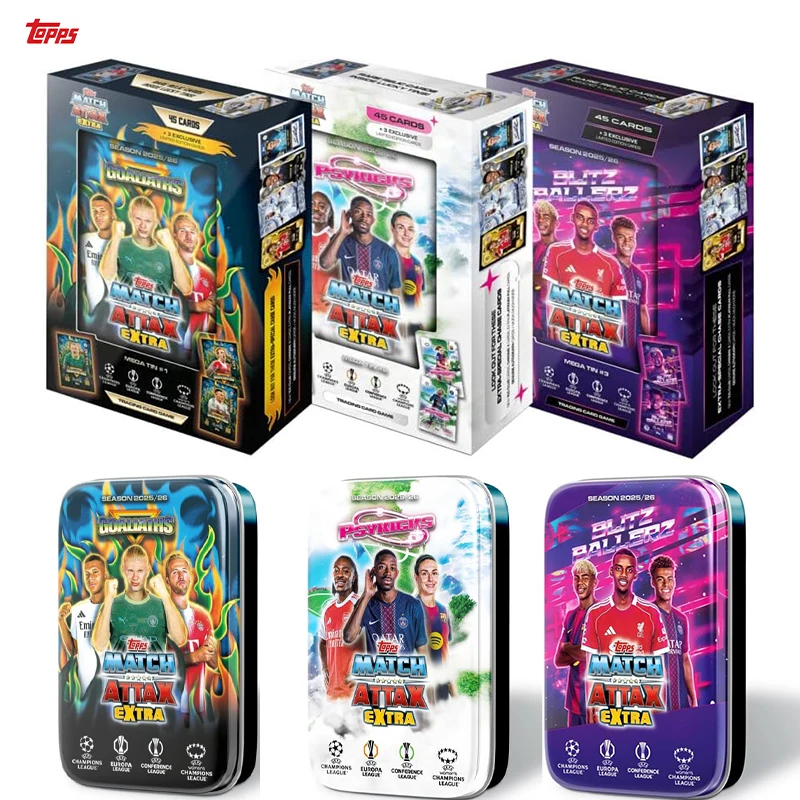 topps-ucc-match-attax-extra-2026-mega-caja-sorpresa-aleatoria-contiene-48-tarjetas-incluyendo-3-tarjetas-le-coleccionables-para-fans