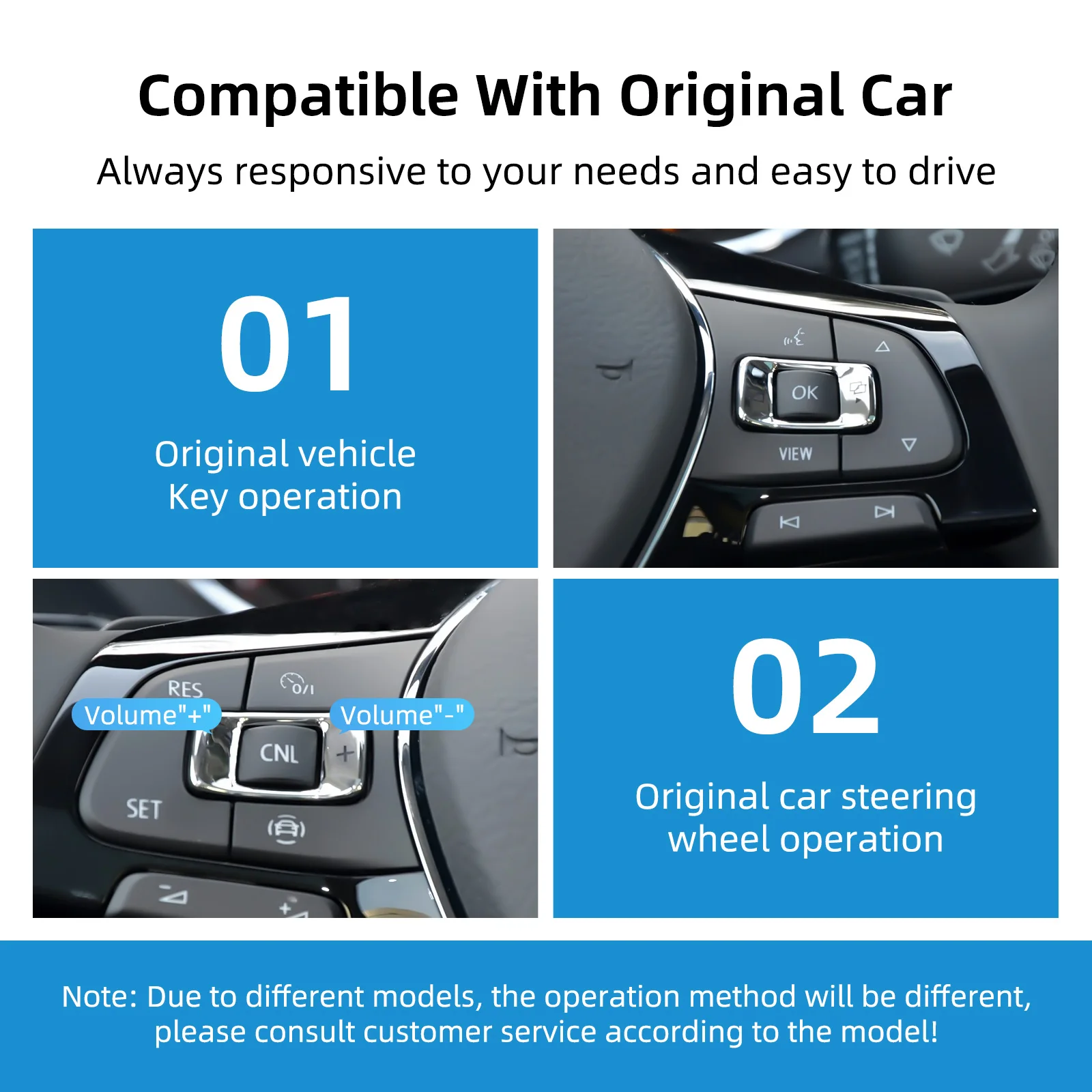 مجموعة التحديثية التلقائية اللاسلكية CarPlay Android لـ VW MIB2 OEM صندوق فك ترقية الشاشة للجولف 7 Tiguan Lamando Magotan Phideon