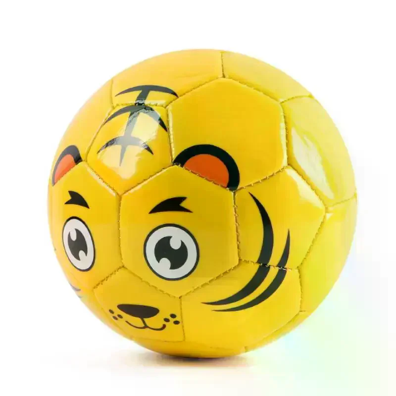 Crianças bola de futebol mini brinquedo educativo aprendizagem portátil dos desenhos animados animal bola macia para prática treinamento indoor ao ar livre