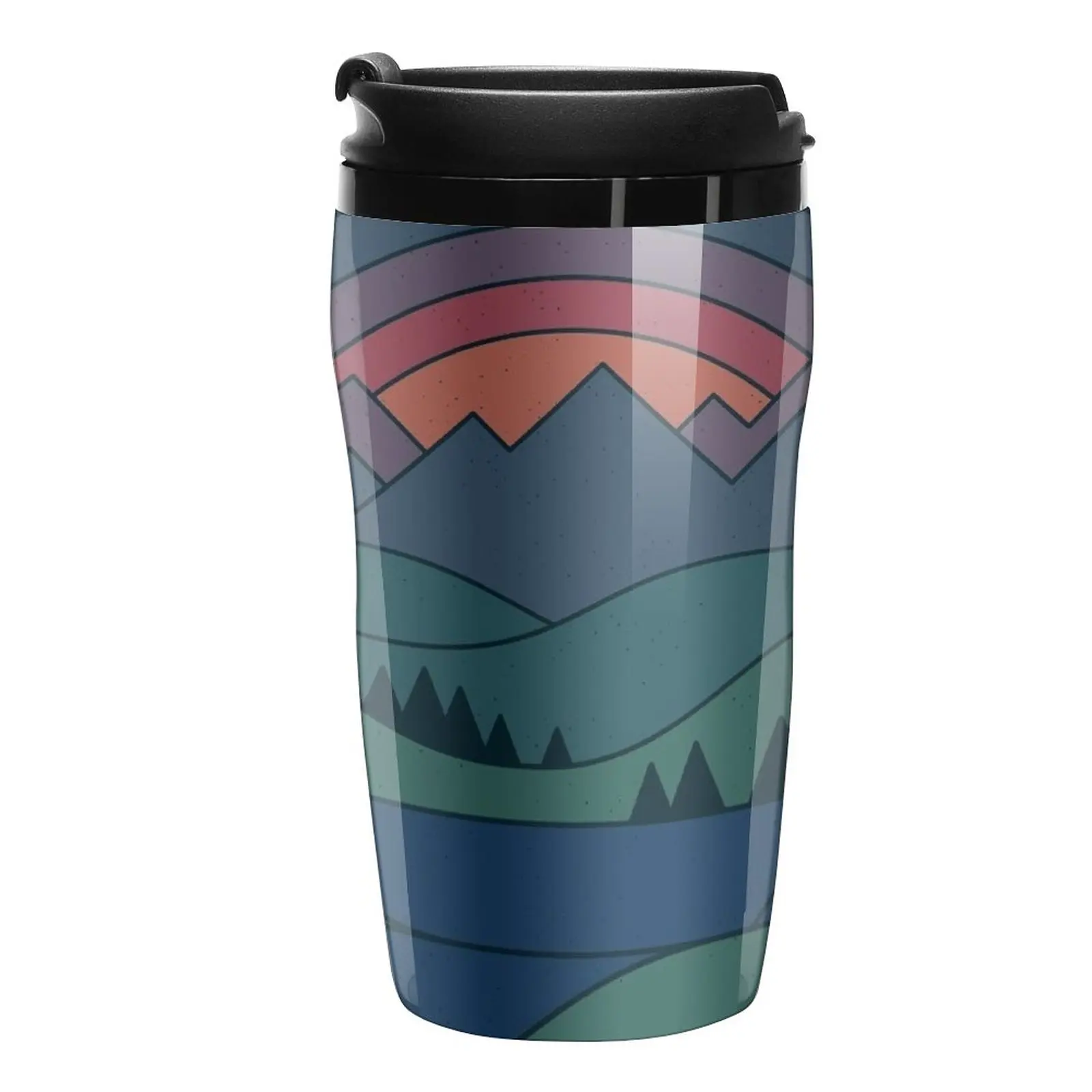 

New The Lake at Twilight Travel Coffee Mug Coffee And Tea Espresso Thermos Coffee Glass For Coffee