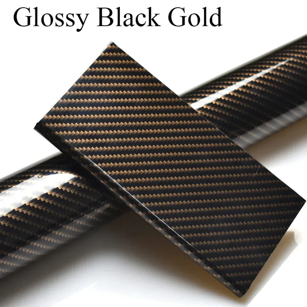 1PCS 50*100cm 4D/5D Glossy/Matte Black Gold  Carbon Fiber Car Body Film Purple Interior Vinyl Wrap PVC Stickers for Car Styling