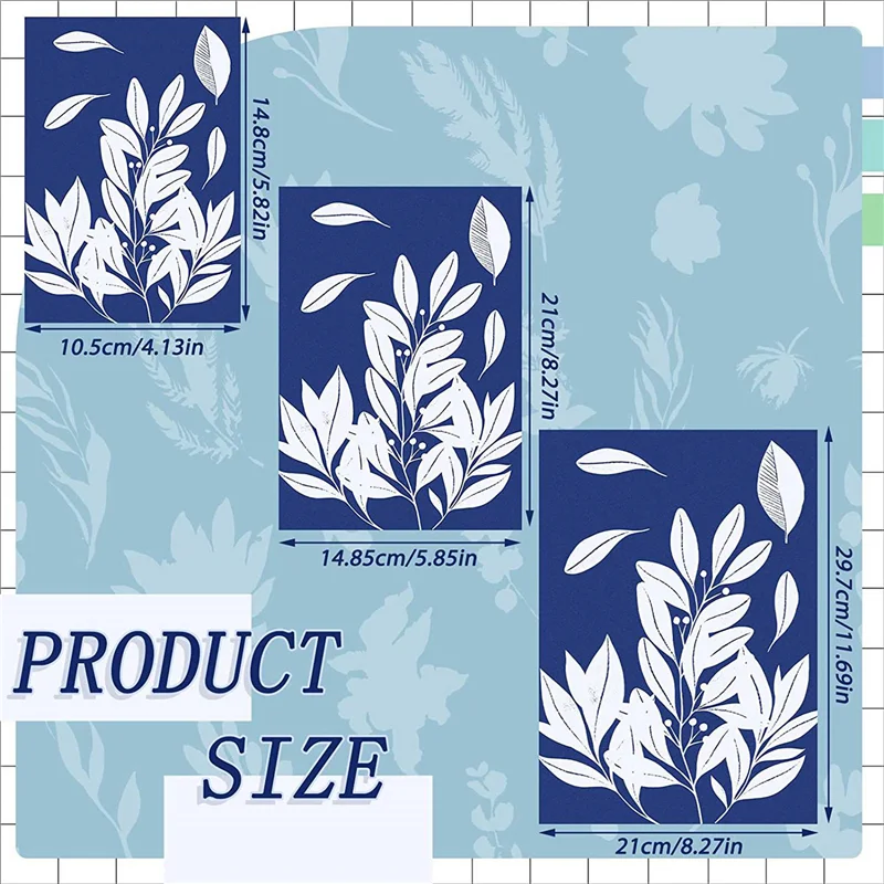 150 folhas de papel de impressão solar papel cianótipo a4 a5 a6 papel de desenho solar sensibilidade natureza papel de impressão