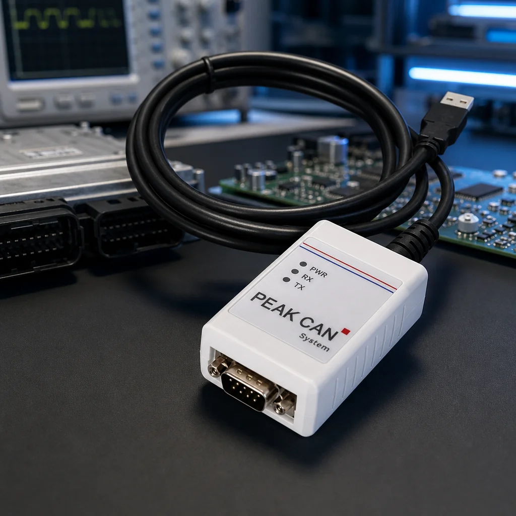 PCAN-USb Compatibile con il Modello Originale Peak Ipeh-002022/002021, Analizzatore PCAN Peak USB-CAN Bus, Adattatore CAN Bus, PCAN-View
