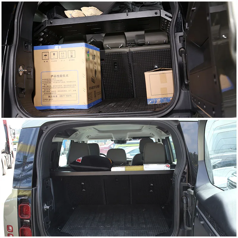 

Gao Ruying For Land Rover Defender 110 2020-2024 Car Trunk Cargo Luggage Multi-function Shelf Storage Tray Rack Car Accessories