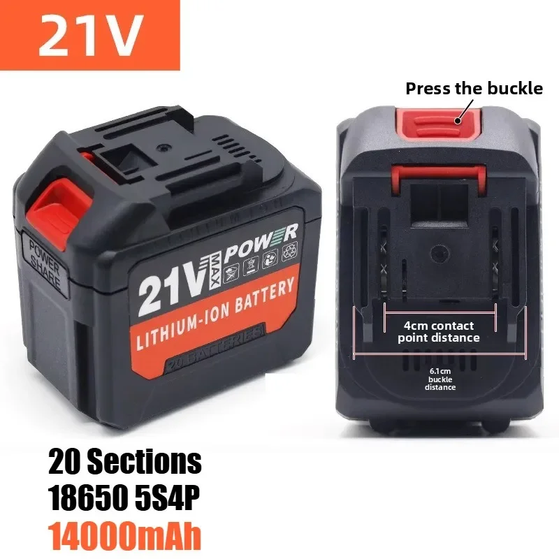 SWZY 2.0-14Ah Rechargeable Lithium Ion Battery for Makita 18V Cordless Wrench Saw Drill Screwdriver Angle Grinder Blower Power T