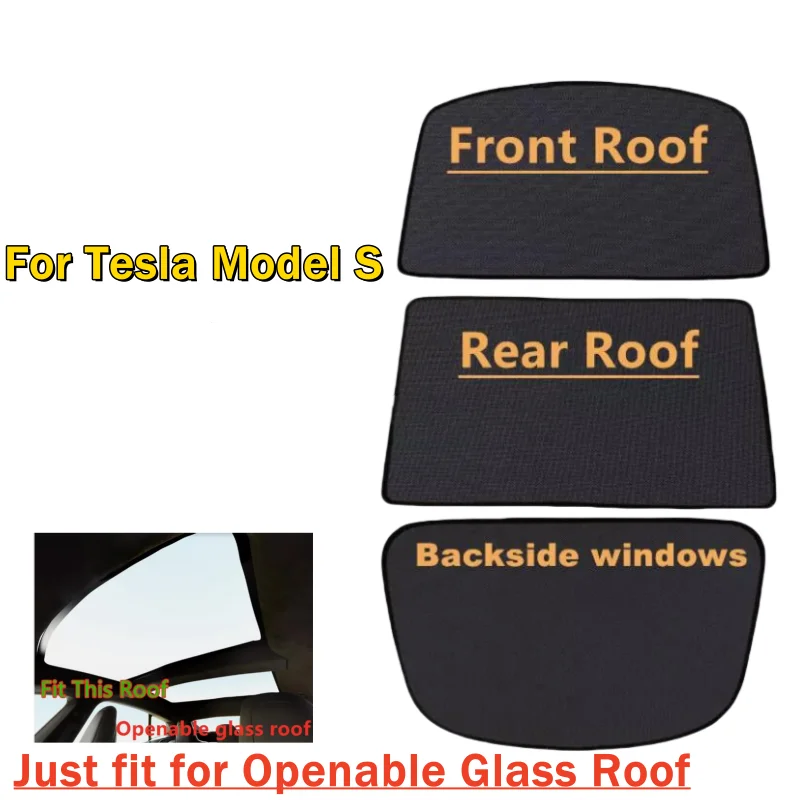 

Upgrade Window Glass Roof Sunshade Window Shade Sunroof Net For Tesla Model S