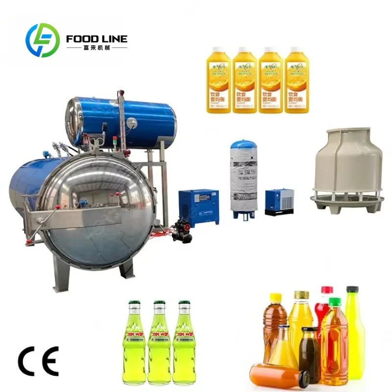 FL Customized Wholesale Autoclave Retort Pot, Sterilizer for Beverage, Coffee, Condensed Milk, Coconut & Juice in Glass Jars