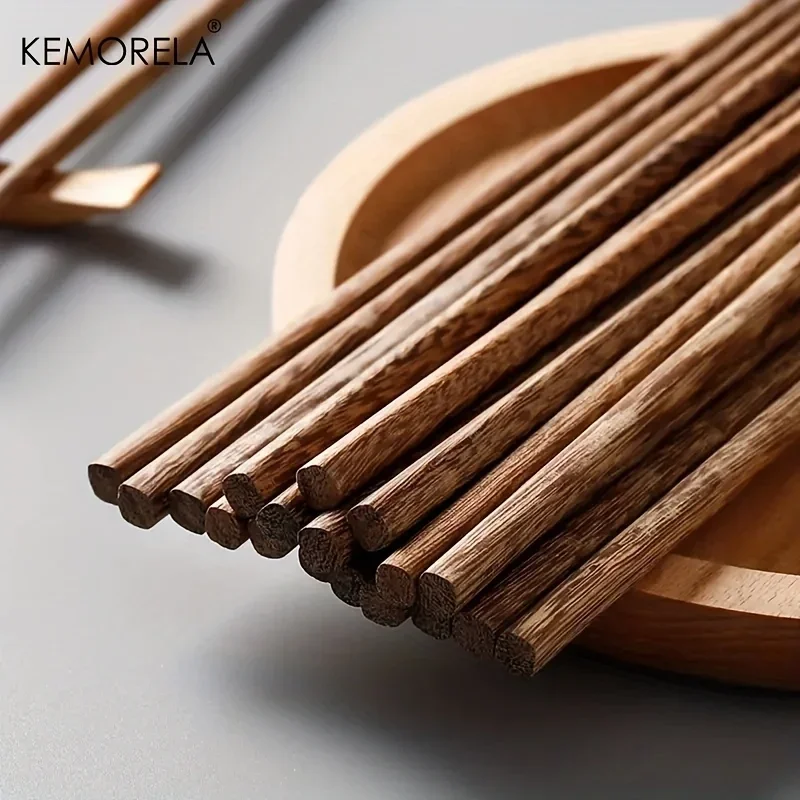 5PCS Natural Wooden Chopsticks No Paint No Wax Japanese Hotel Restaurant Special Chopsticks For Ramen Rice