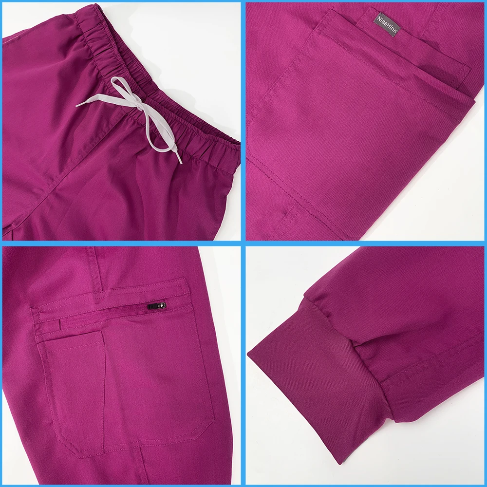 Conjunto de ropa de trabajo para mujer, uniforme médico, clínica Dental, traje quirúrgico