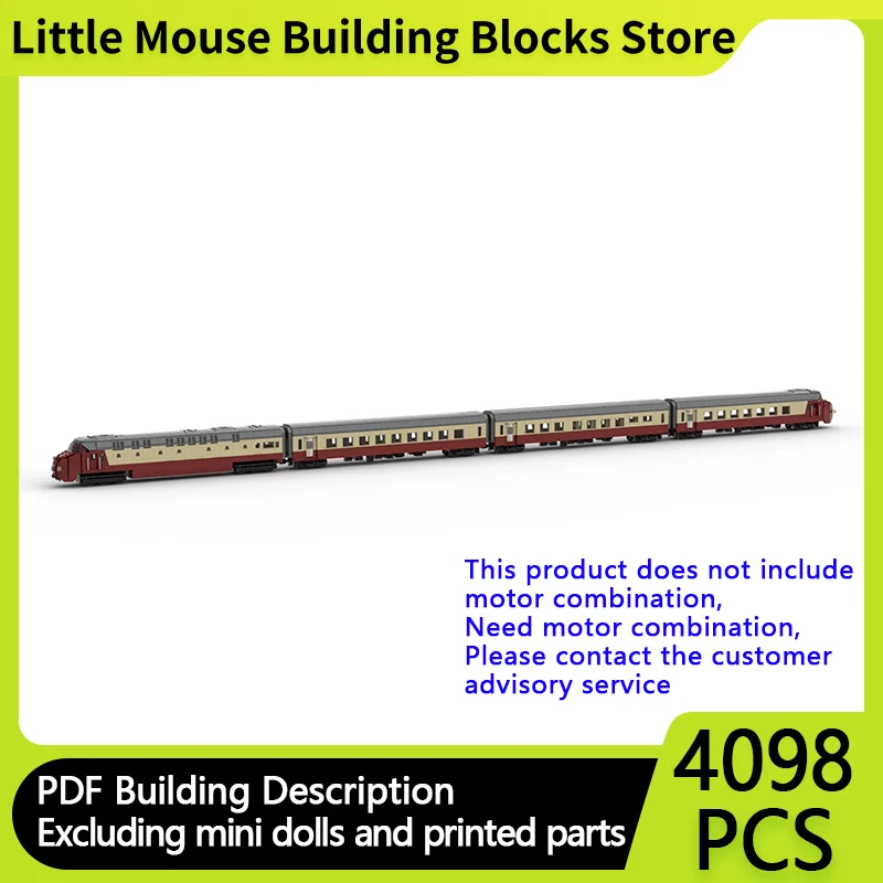 City Car Model MOC Building Bricks SET High Speed Train Modular Technology Children Holiday Gifts Assemble Toys Suit