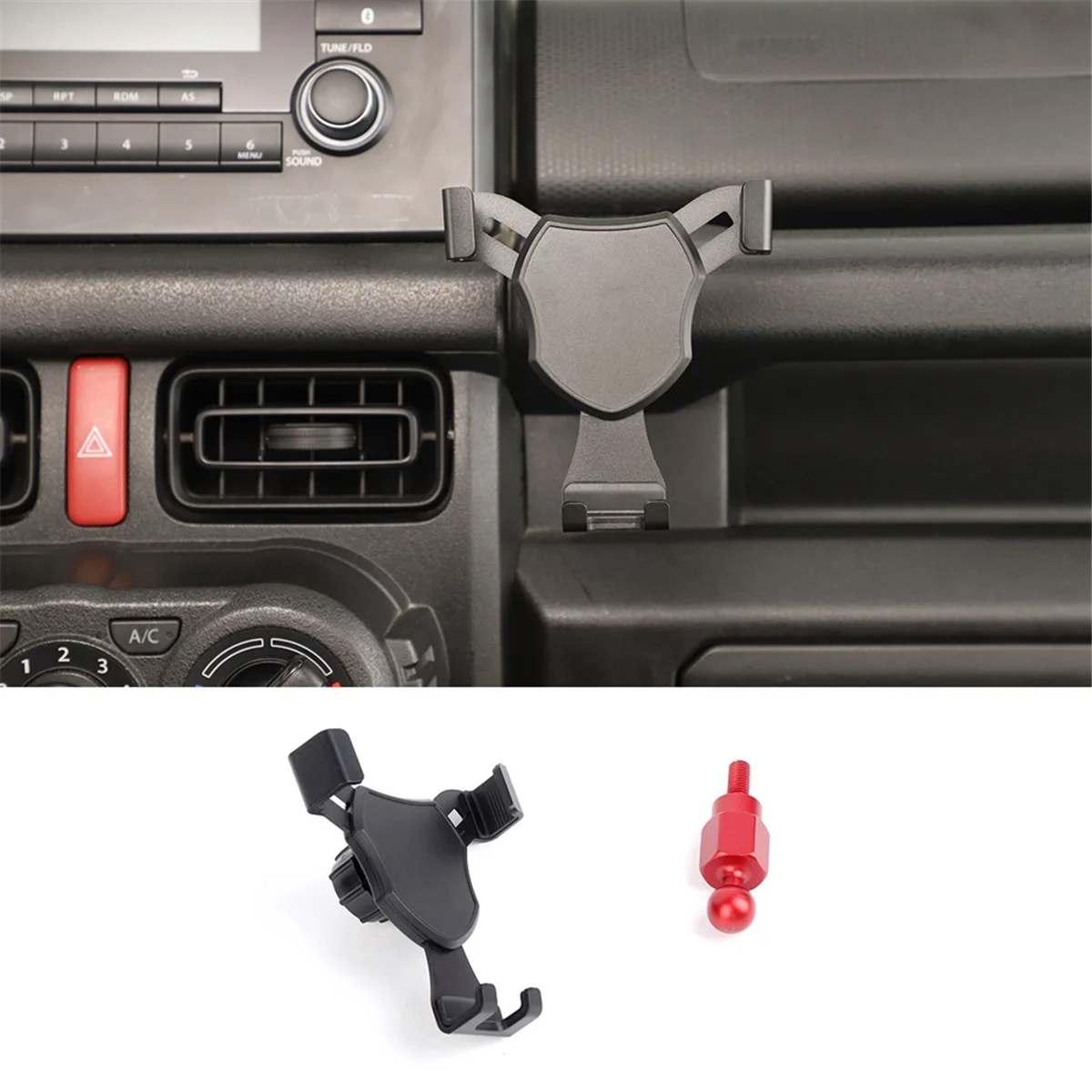 Central Control Phone Holder Mount Bracket Stand for Suzuki Jimny 2019-2023 JB74 JB64 Interior Accessories