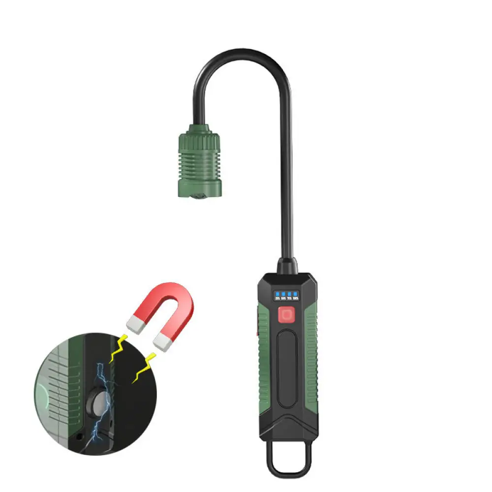 Professional COB LED Work Light Magnetic Base 360 Rotation Bendable Inspection Lamp For Garage Auto Repair Outdoor Camping Tool