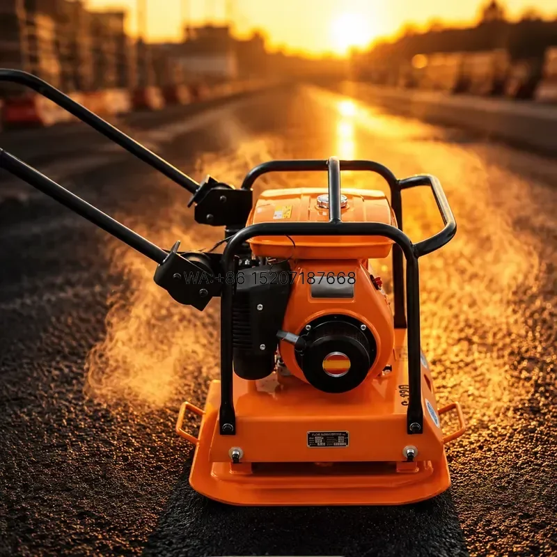 Wmwmnu Durable Handheld Soil Impact Compactor YMC60 for Strict Vibration Control and Safety Standards