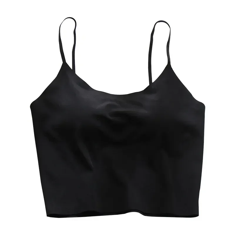 Push Bralette Silk Underwear Padded Seamless Girls Sleeping Top Breathable Female Up Ice Bras Women Sexy Brassiere Cropped