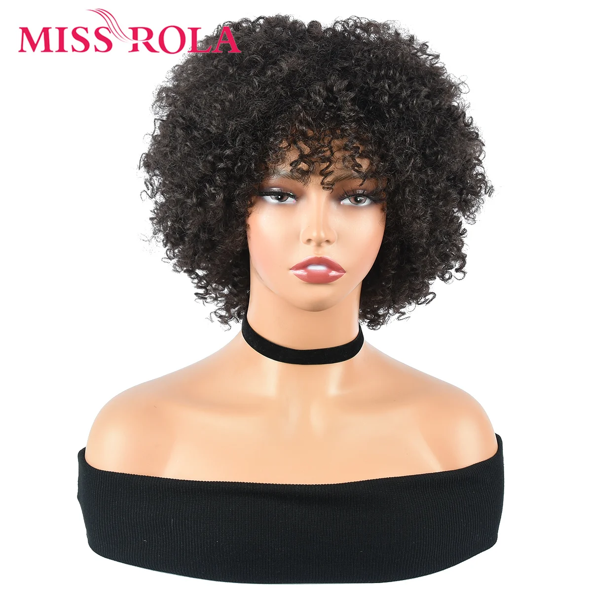 

MISS ROLA Curly Wave Wigs Synthetic Wig For Black Women Curly Wave Natural Color For Women