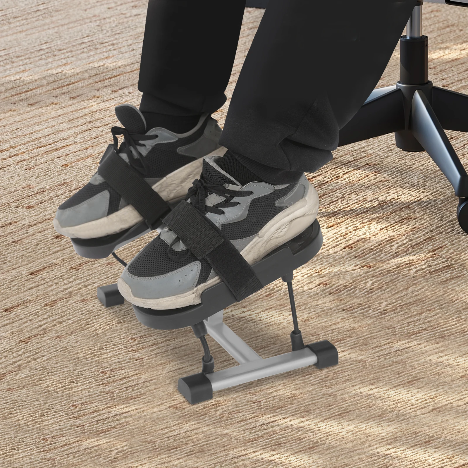 Appareil d'exercice multifonctionnel pour entorse de la cheville, entraîneur de renforcement de la cheville portable sans assemblage, dispositif de rééducation de la cheville avec coussinet antidérapant, corde élastique haute résistance pour la récupération des entorses de la cheville, entraînement de la force du mollet, utilisation à domicile ou au bureau