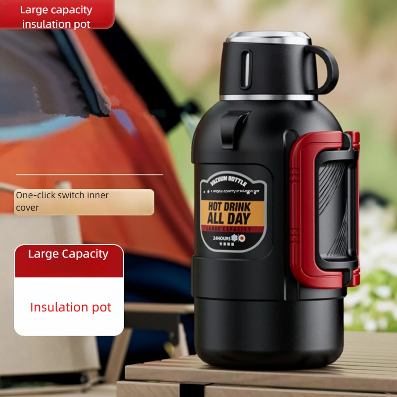 

Large-capacity thermos kettle 316 Stainless steel outdoor car thermos cup large size office household kettle