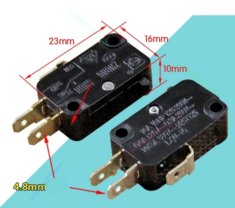

5 шт./лот, переключатель для рисоварки, рисоварка, микроволновый переключатель, дверной переключатель для микроволновой печи, высокая мощность, 16 А, серебряная контактная точка
