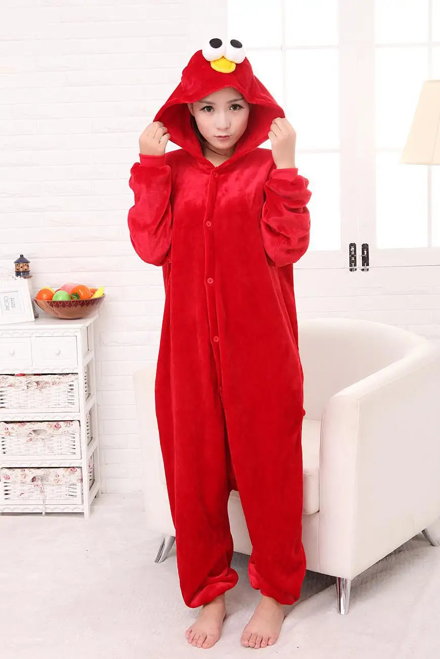 Kigurumi New Flannel Adult Cookie Monster Pajamas Disfraces For Unisex Sleepsuit Sleepwear Pyjamas Animal Onesie