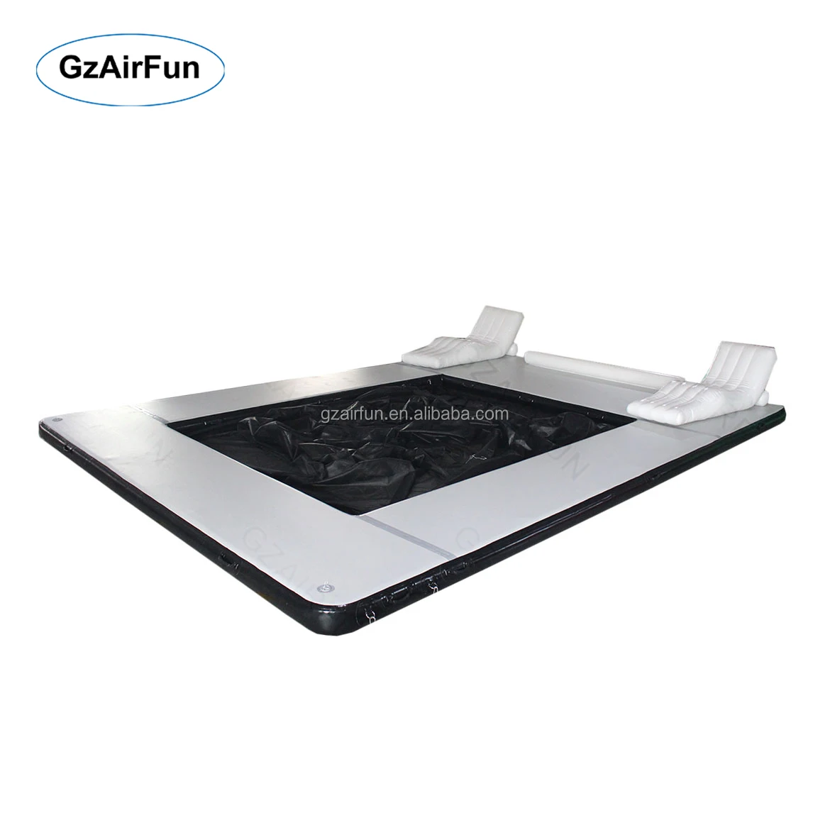 Floating Yacht Inflatable Sea Swimming Pool Yacht Leisure Platform Inflatable Jellyfish Pool with Sofa