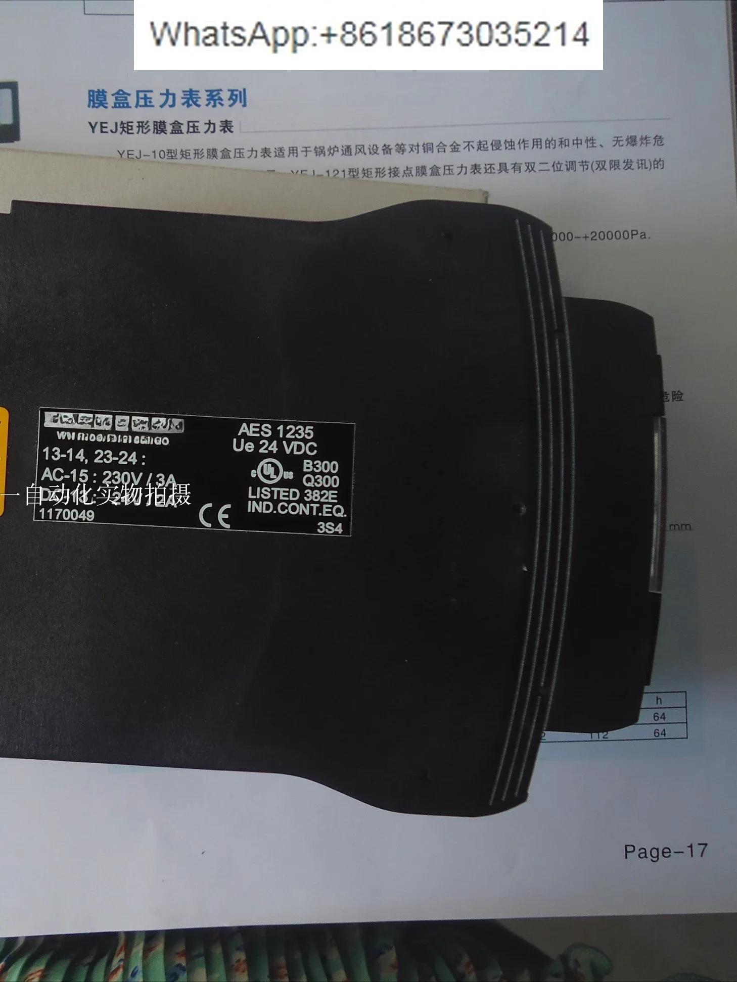 Relé de segurança AES1135 1235