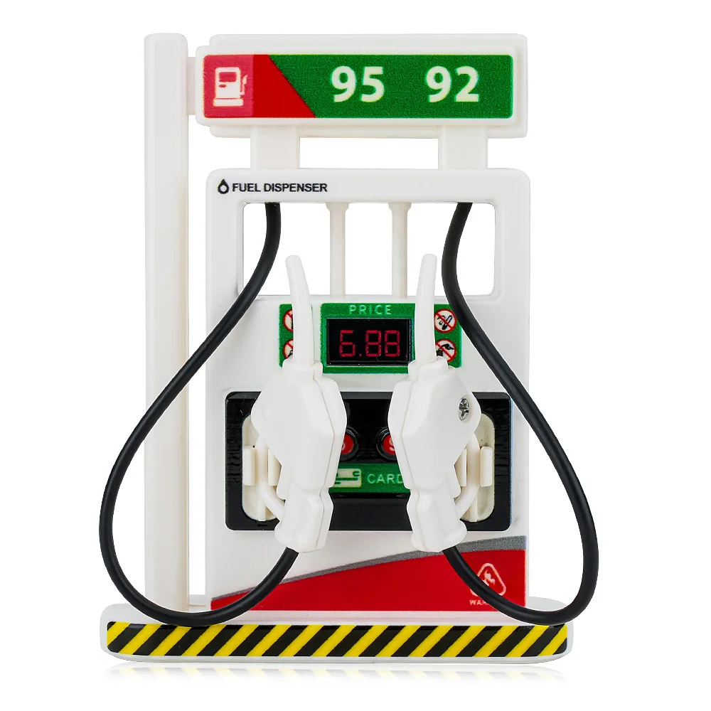 Children's simulated sound and light refueling machine model toy early childhood education Fuel dispenser scene decoration