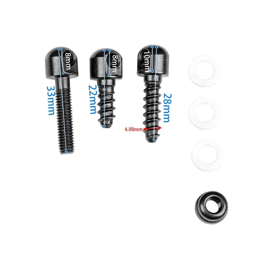 3-teiliges Set Taktische Schlaufenschrauben QD-Schlaufenschrauben-Kit für Gewehre Schlaufenschrauben-Basis für Schrotflinten Jagd Airsoft Wargame – Detail 1
