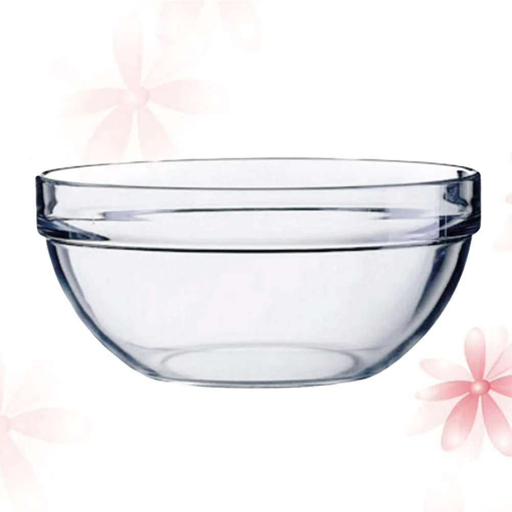 

1 pc Acrylic Salad Bowl 20 X 8.5 Cm Thick Transparent Round Fruit Serving Bowl For Party Wedding Catering Kitchen Dining Set