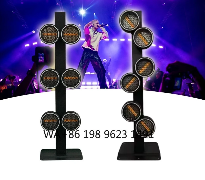 

6×60W RGB Pixel Retro LED Stage Light Rotating Flash Background Lighting Disco Party Wedding Club Event