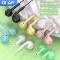 Portable Wired Headphone 3.5mm In-Ear Earphone Sport Music Earbud Handfree Wired Headset Earphones For Xiaomi Huawei Samsung