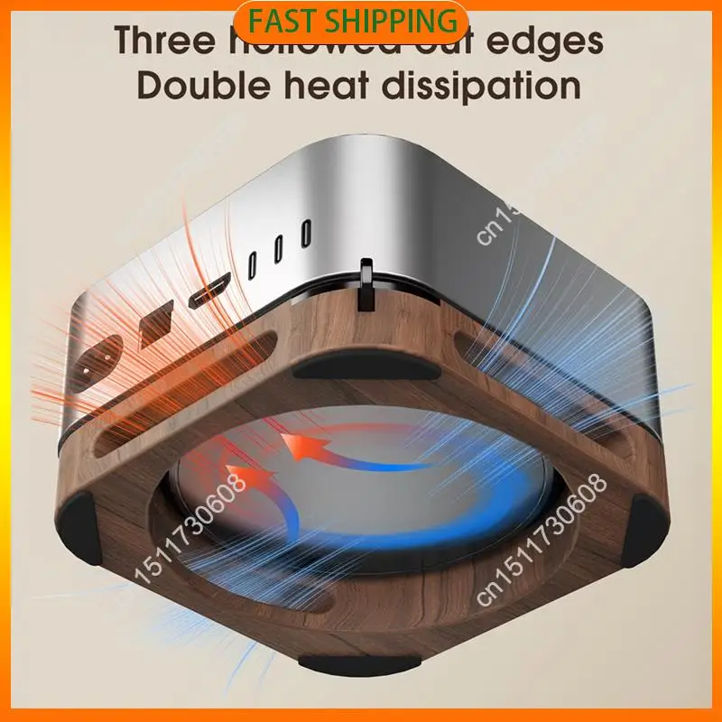 اشتري الآن حامل قاعدة سطح المكتب لـ 2024 Mac Mini / Pro حامل رائع زر التبديل الخارجي حامل الكمبيوتر بتصميم مقاوم للغبار #3