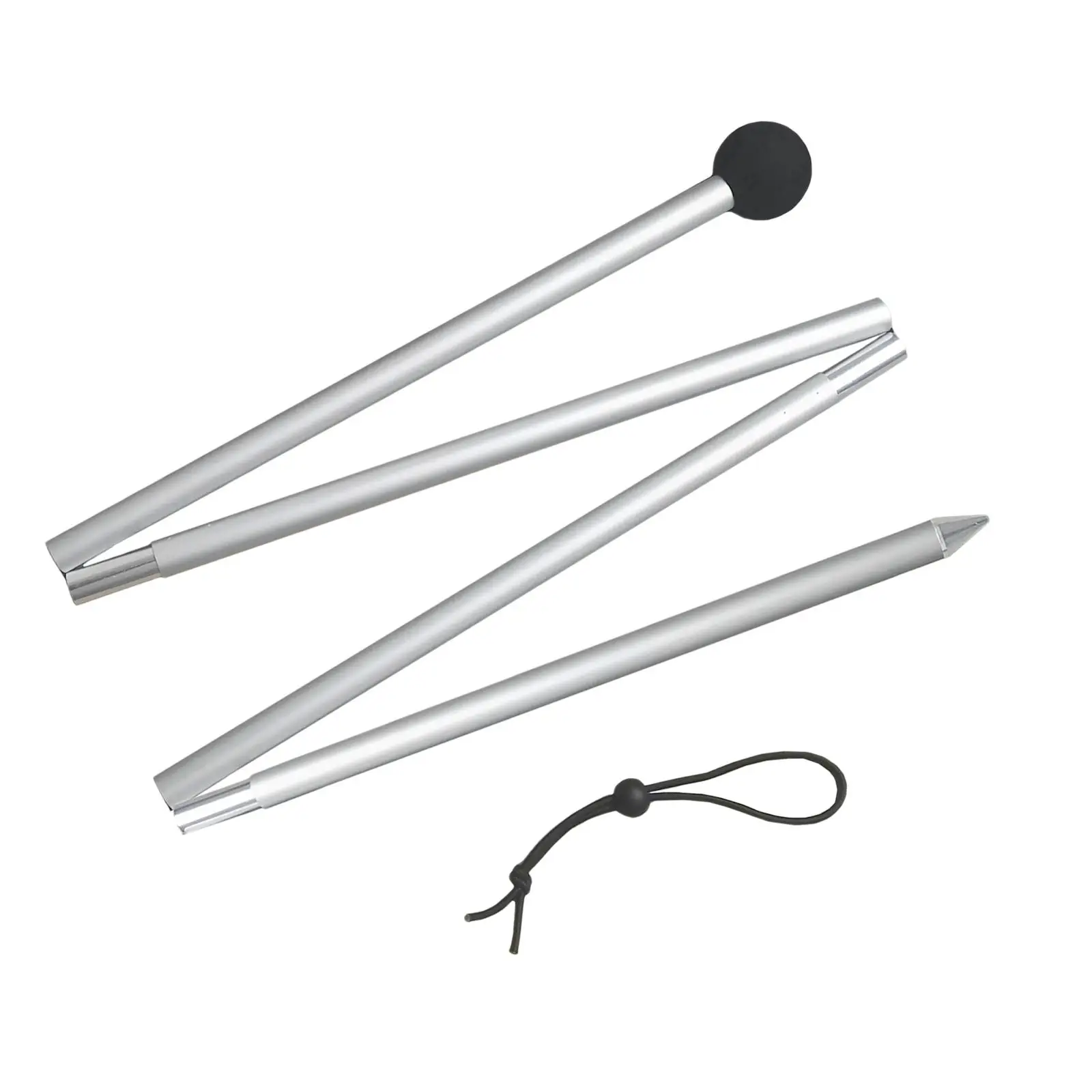 2xCanopy Rods Tarp Pole Shelter Building Aluminum Alloy 160cm/200cm Poles Replacement Canopy Telescoping Folding Tent Poles