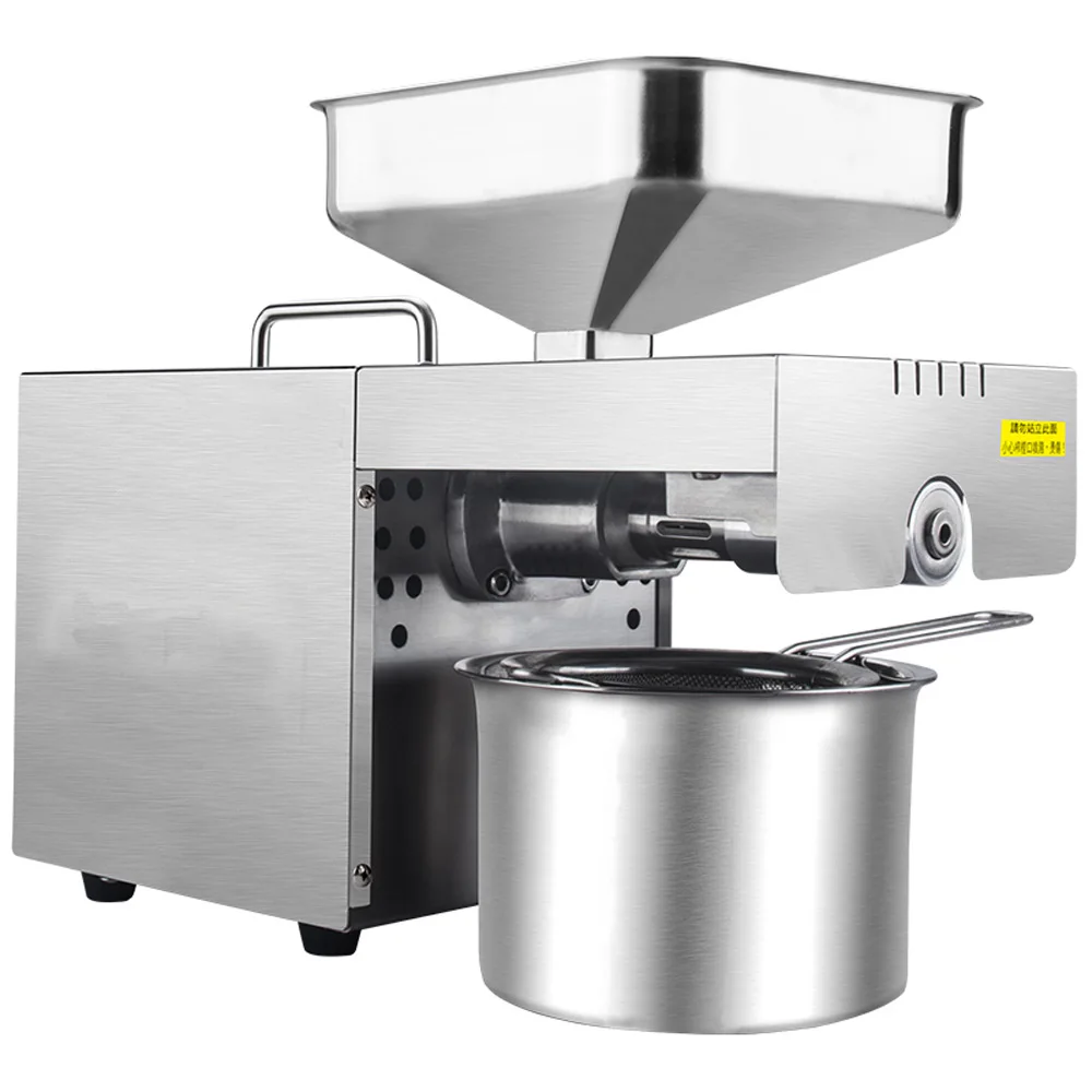 ماكينة ضغط الزيت الكهربائية من الفولاذ المقاوم للصدأ، ماكينة ضغط الزيت المنزلية المتكاملة، ماكينة ضغط الزيت الأوتوماتيكية التجارية المتوسطة للعائلة