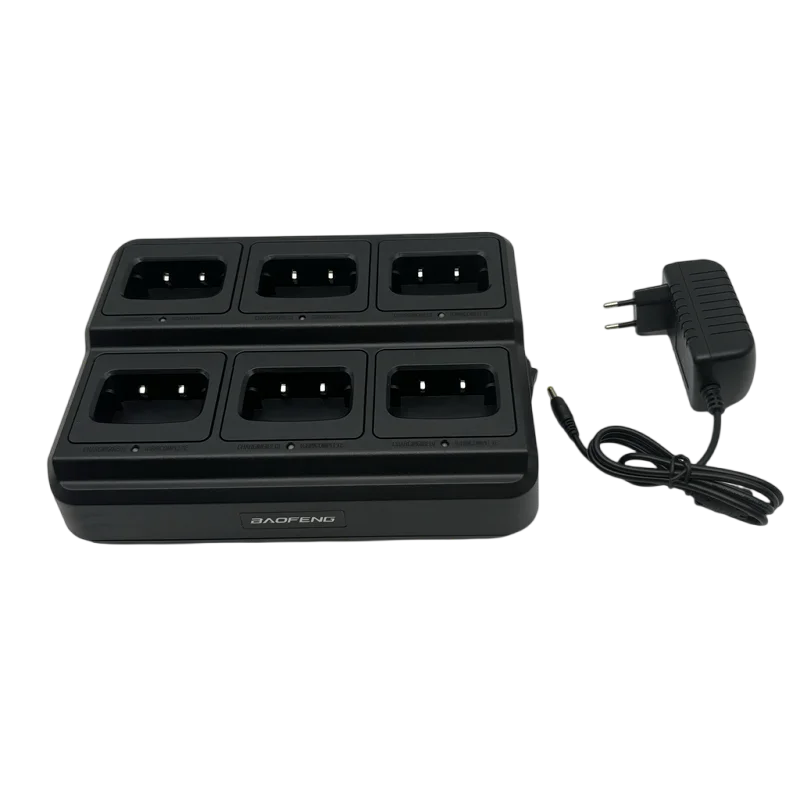 BAOFENG BF-888S Six Way Charger Multi Unit Charger Base For Two Way Radios BF-888S 777S 666S 88A H-777 Walkie Talkie and Battery