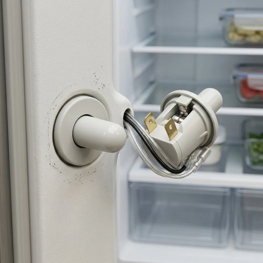 For Refrigerator Door Light Switch 2PCS Self-Resetting Normally Closed 1NO Contact Switch AC 125V 5A for Home and Commercial Use