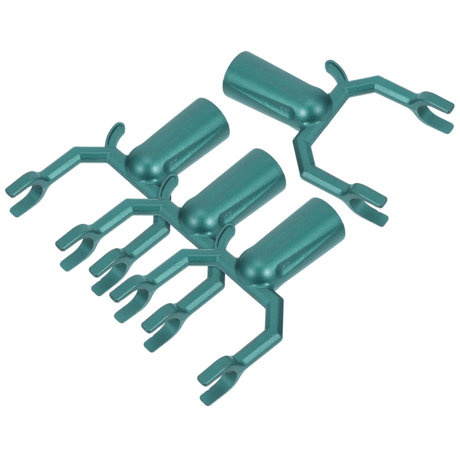 4 PCS 분기 지원 키트 헤비 듀티 트리 스테이크 과일 금속 포크 알루미늄 합금 스프레더