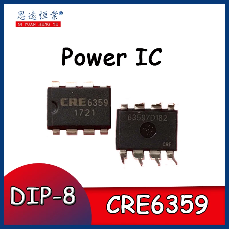 

10pcs CRE6359 24W negative side AC-DC power management chip DIP-8 Built-in 4A MOS charger chip